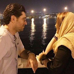 امیرحسین مدرس و همسرش + عکس