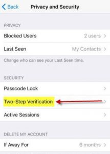 جلوگیری از هک شدن تلگرام - مرحله 2