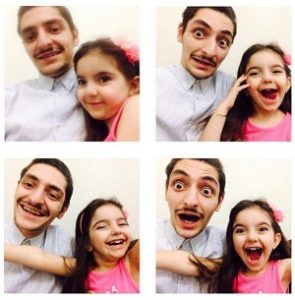 عکس دانیال غفارزاده و خواهرزاده اش یسرا