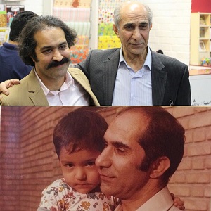 عکس افشین هاشمی و پدرش