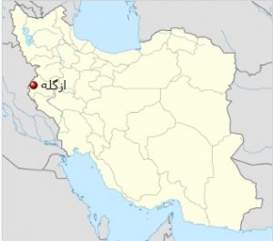 ازگله کرمانشاه روی نقشه ایران کجاست؟
