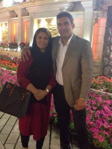 عکس احمدرضا عابدزاده و همسرش