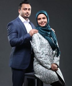 عکس و بیوگرافی نجمه جودکی و همسرش