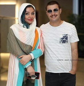 عکس مه لقا باقری و همسرش جواد عزتی