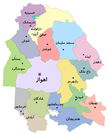 شهرستان ایذه کجاست؟ + جای ایذه در نقشه خوزستان | موج باز