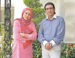 عکس رضا رشیدپور و همسرش
