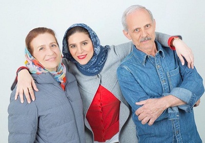 عکس سحر دولتشاهی و پدر و مادرش