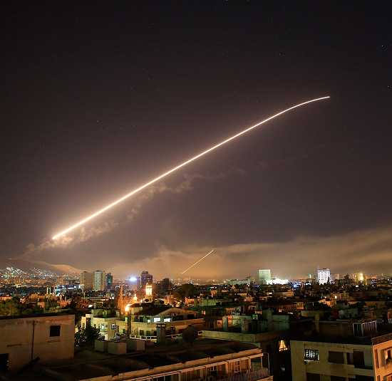 تصاویر حمله آمریکا به سوریه