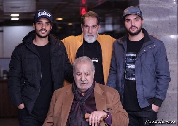 عکس سعید سهیلی با پسرانش ساعد و سینا سهیلی