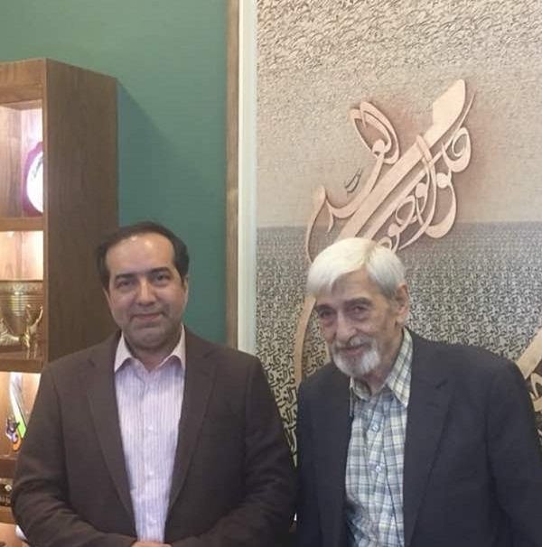عکس حسین انتظامی و استاد پرویز خرسند