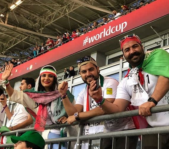 عکس لیندا کیانی در جام جهانی روسیه