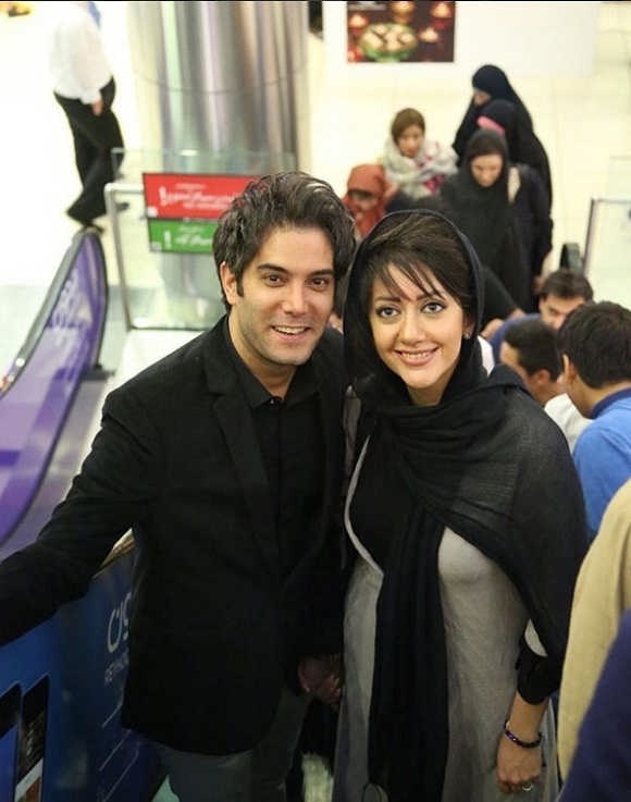 عکس امیرعلی نبویان و همسرش بهار نوروز پور