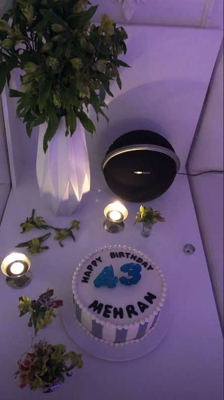 عکس کیک تولد ۴۳ سالگی مهران غفوریان
