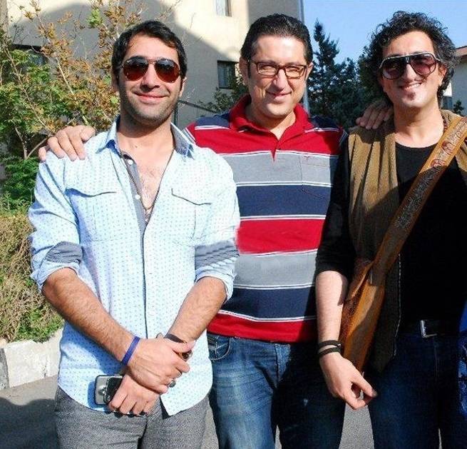شهاب عباسی در کنار هادی کاظمی و یوسف صیادی