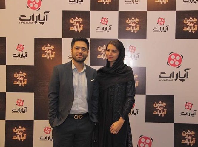 عکس سارا خادم الشریعه و همسرش اردشیر احمدی