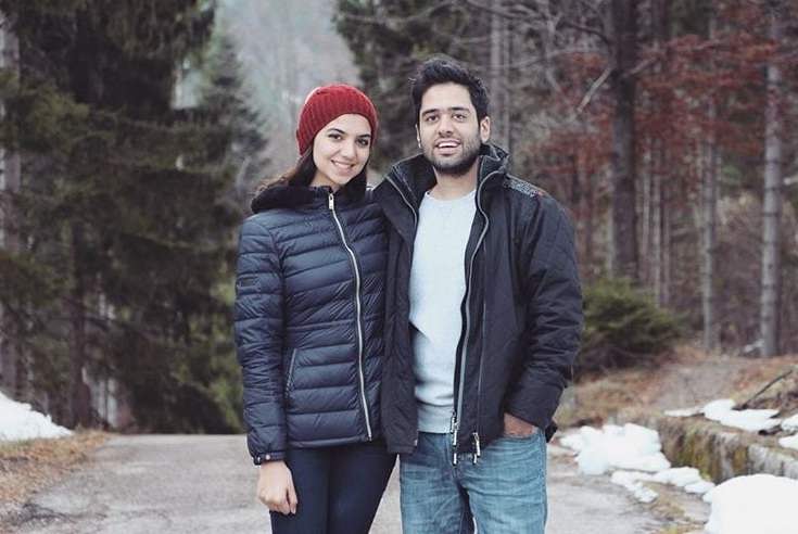 عکس سارا خادم الشریعه و همسرش در ایتالیا