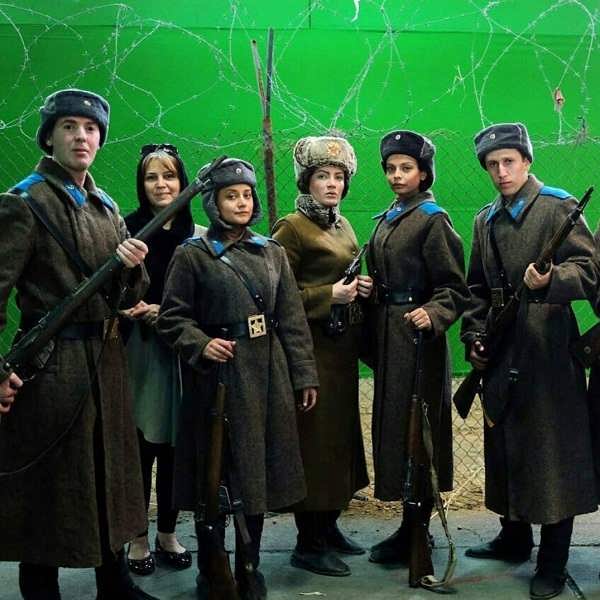عکس های مهتاب جامی بازیگر در سریال سرزمین کهن در نقش سرباز روس