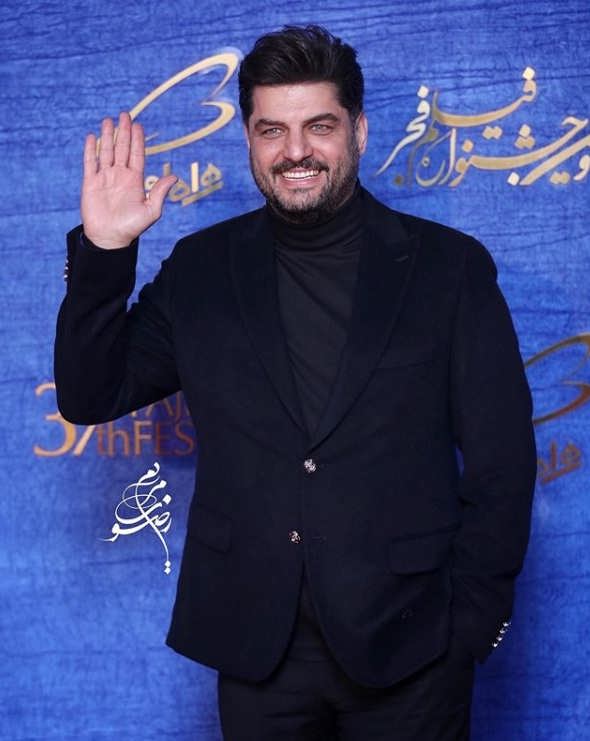 تیپ بازیگران در جشنواره فیلم فجر ۹۷ - سام درخشانی