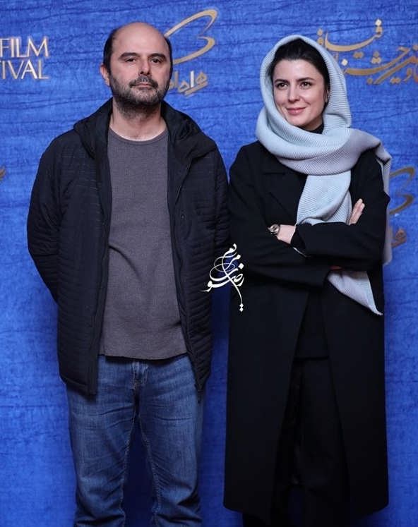 تیپ بازیگران در جشنواره فیلم فجر ۹۷ - لیلا حاتمی و همسرش علی مصفا