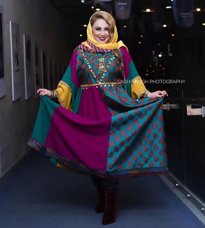 مدل مانتو بازیگران در جشنواره فجر ۹۷ - بهنوش بختیاری۳