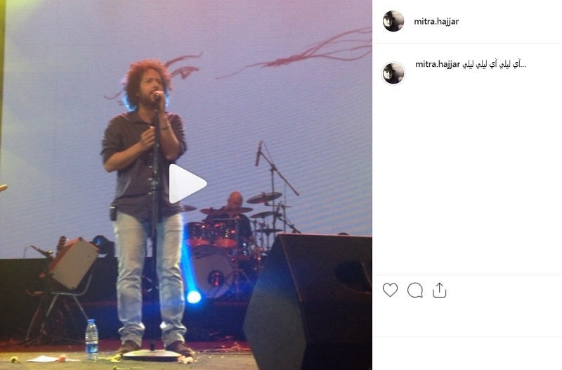 پست اینستاگرام میترا حجار از حضور در کنسرت سینا حجازی