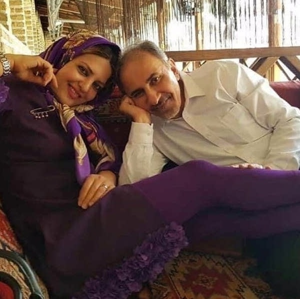 عکس میترا استاد و همسرش محمد علی نجفی