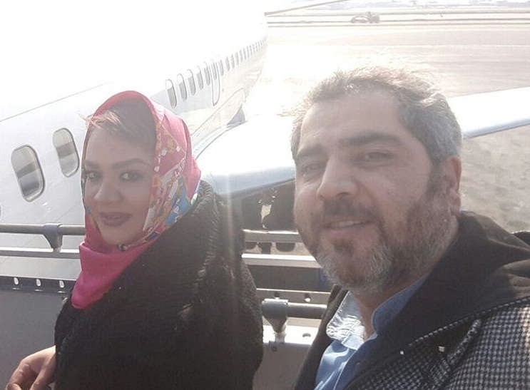 عکس اتابک نادری و همسرش سمیرا کحالی
