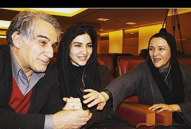 عکس مهدی هاشمی و همسرش گلاب آدینه و دخترش مدیا هاشمی